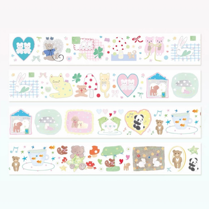 Die-Cut Sticker Roll - Pet Tea Party