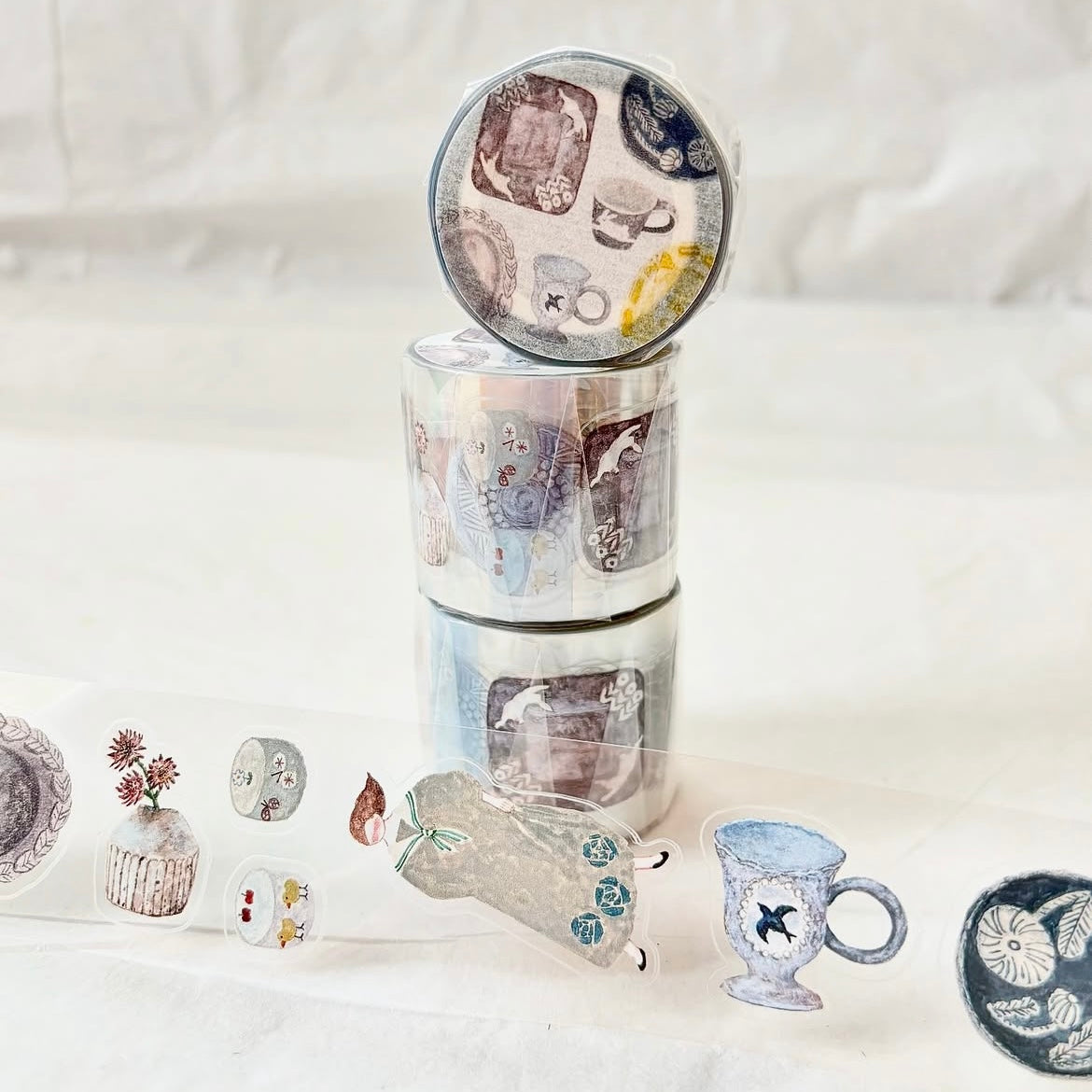 Die-Cut Sticker Roll - Pottery
