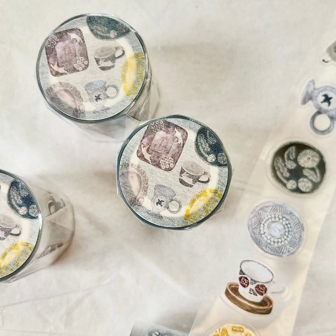 Die-Cut Sticker Roll - Pottery