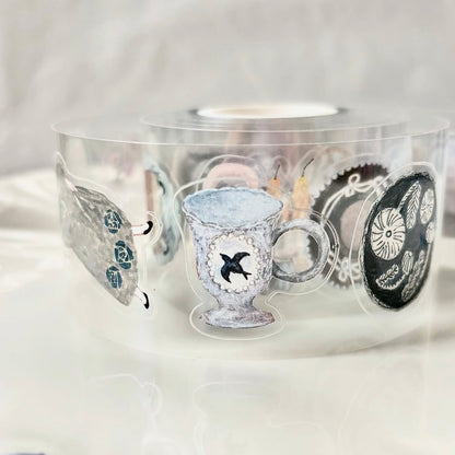 Die-Cut Sticker Roll - Pottery