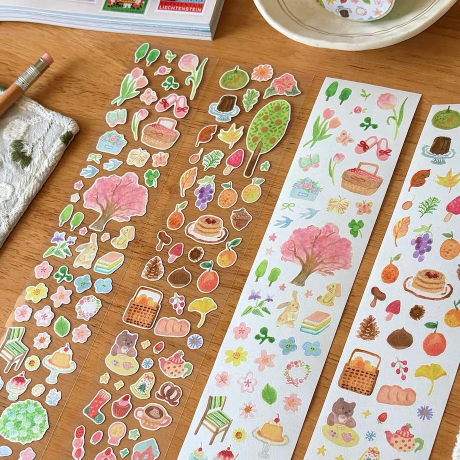 Die-Cut Sticker Roll - Seasons for You