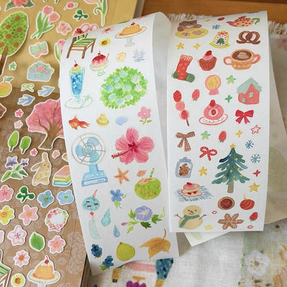 Die-Cut Sticker Roll - Seasons for You