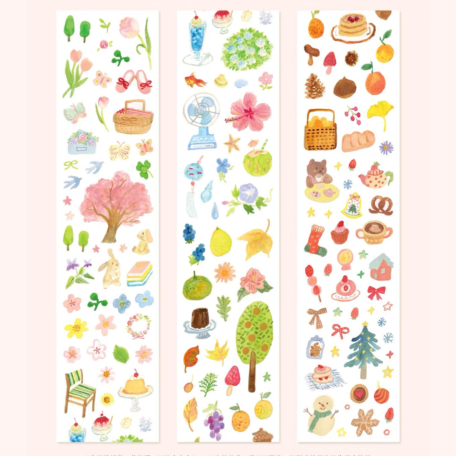 Die-Cut Sticker Roll - Seasons for You
