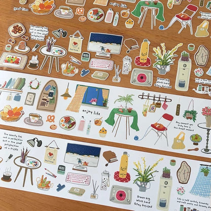 Die-Cut Sticker Roll - Slow Life