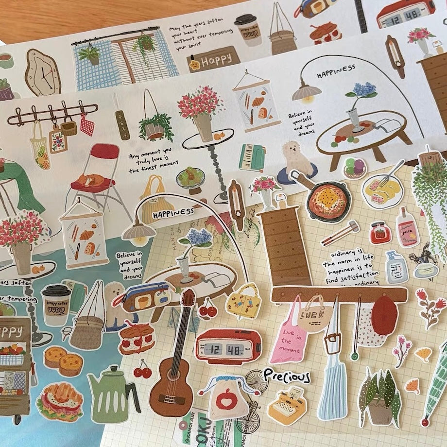Die-Cut Sticker Roll - Slow Life