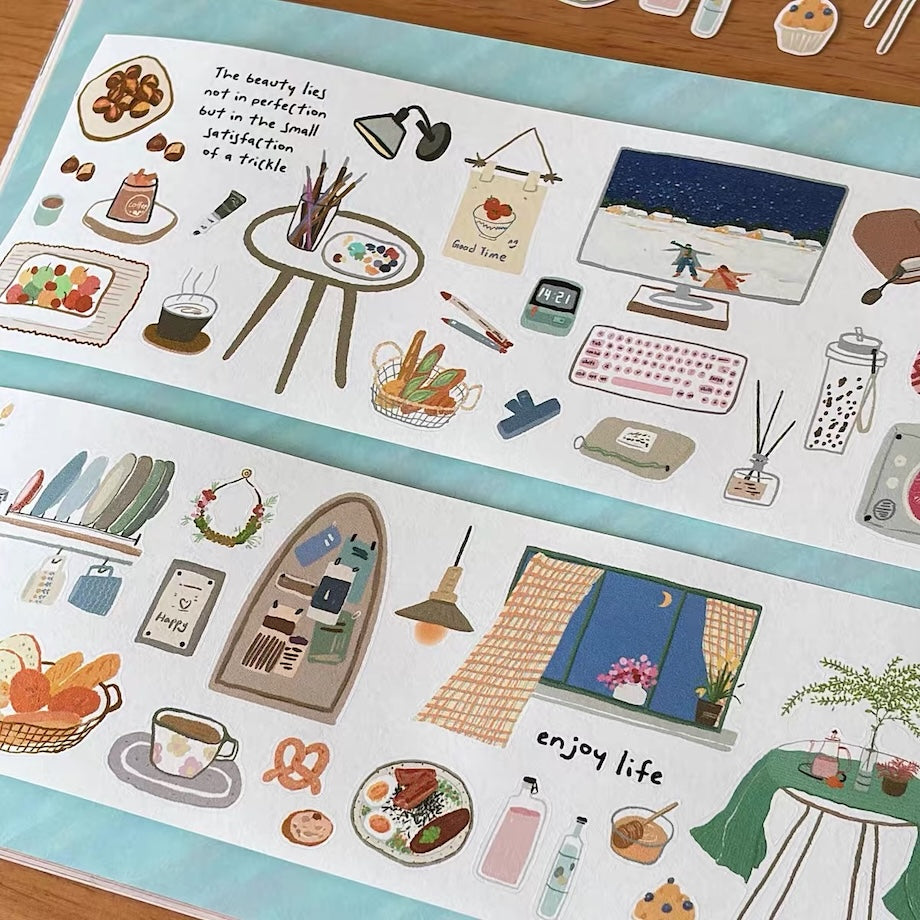 Die-Cut Sticker Roll - Slow Life