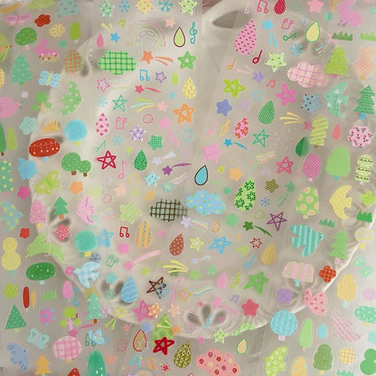 Die-Cut Sticker Roll - Star & Rain Collection