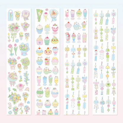 Die-Cut Sticker Roll - Summertime Poem