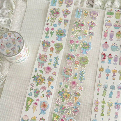 Die-Cut Sticker Roll - Summertime Poem