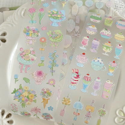 Die-Cut Sticker Roll - Summertime Poem