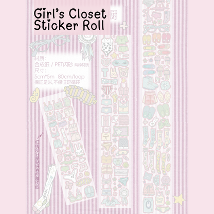Die-Cut Sticker Roll - TUTU Series vol.3