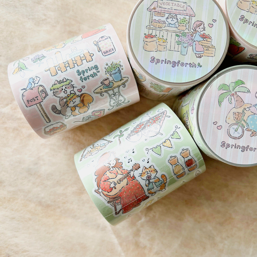 Die-Cut Sticker Roll - Forest & Travel