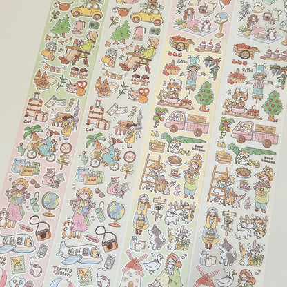 Die-Cut Sticker Roll - Forest & Travel