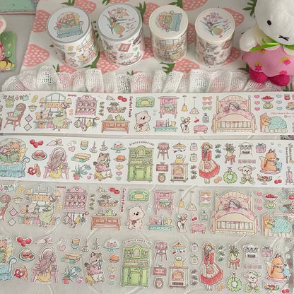 Die-Cut Sticker Roll - Warm Home & Blossom