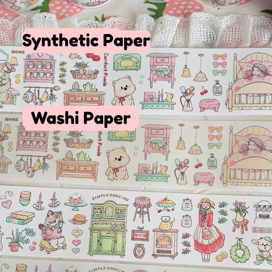 Die-Cut Sticker Roll - Warm Home & Blossom