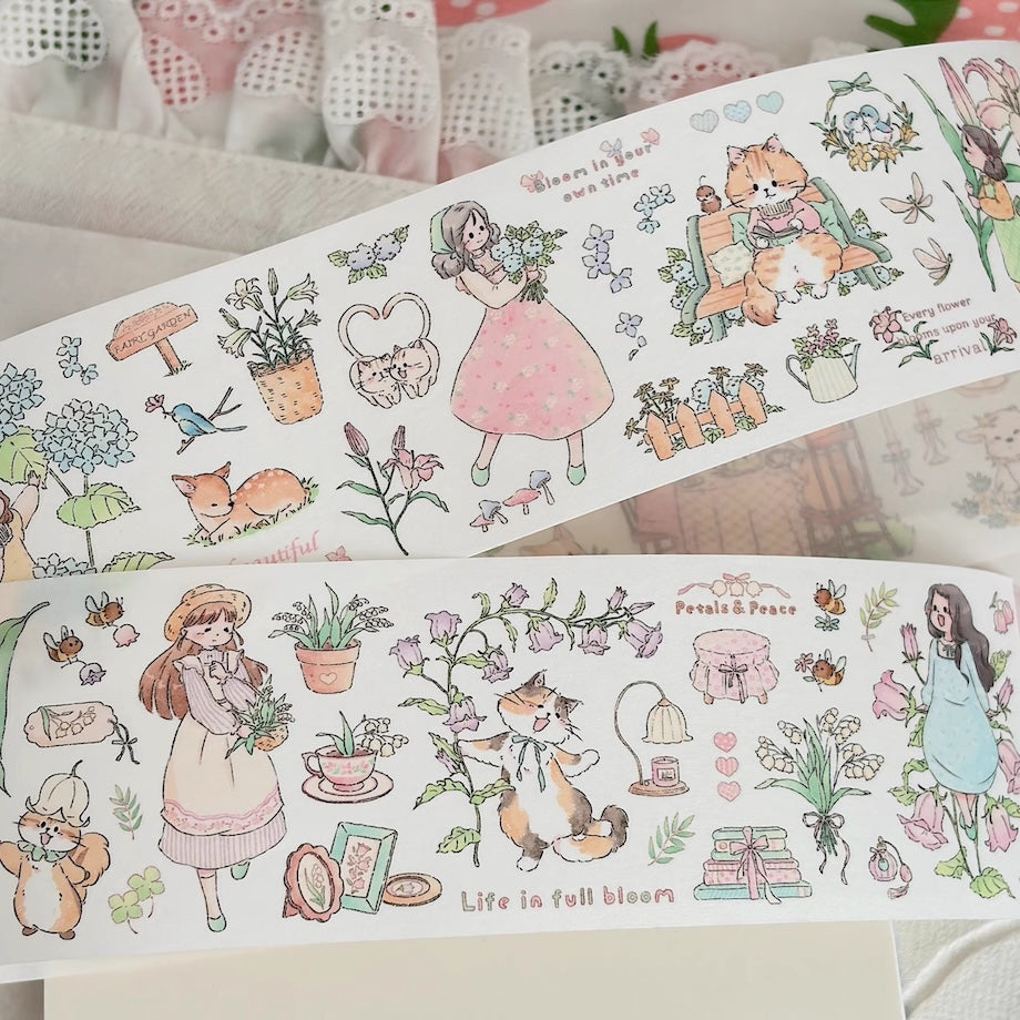 Die-Cut Sticker Roll - Warm Home & Blossom