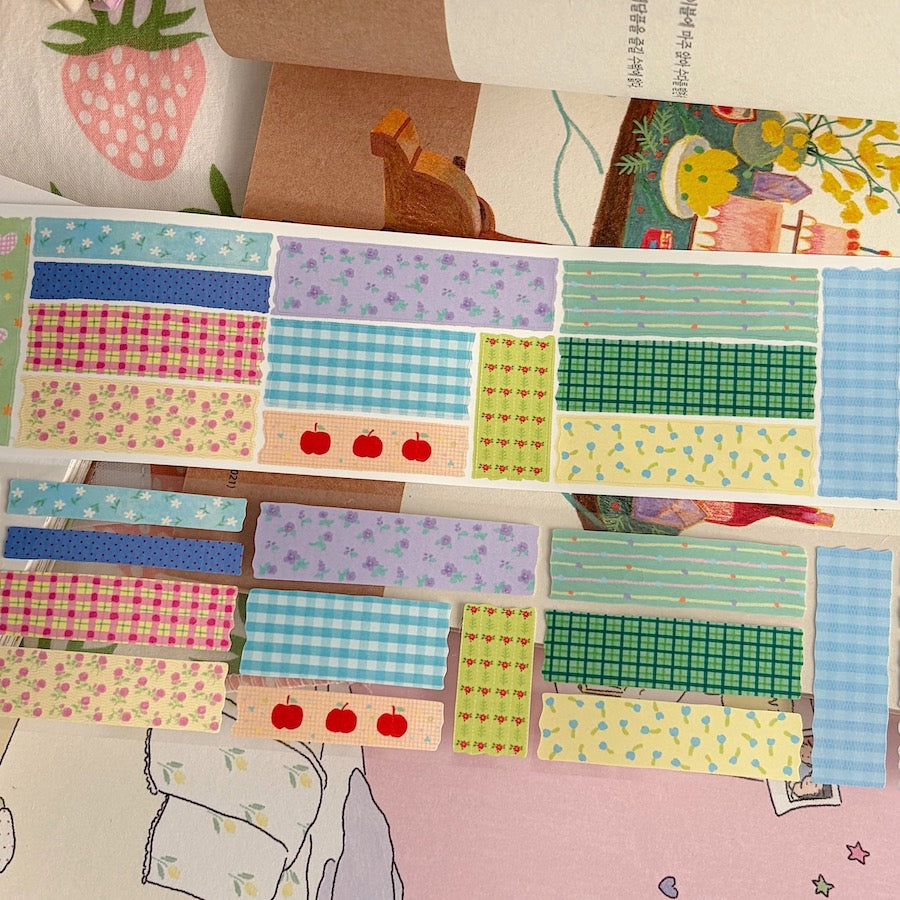 Die-Cut Sticker Roll - Color Weave