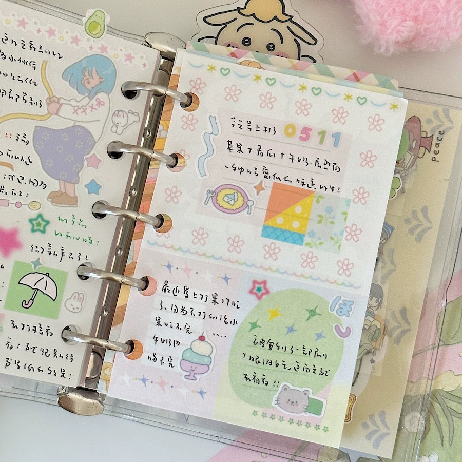 Die-Cut Sticker Roll - Colorful Fantasy