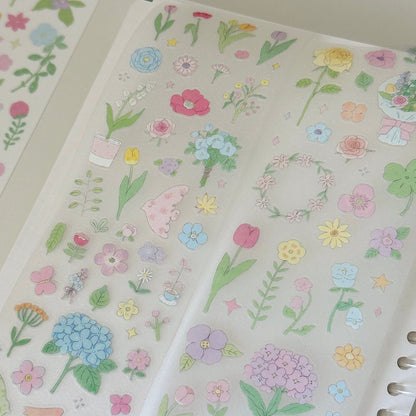 Die-Cut Sticker Roll - Little Garden