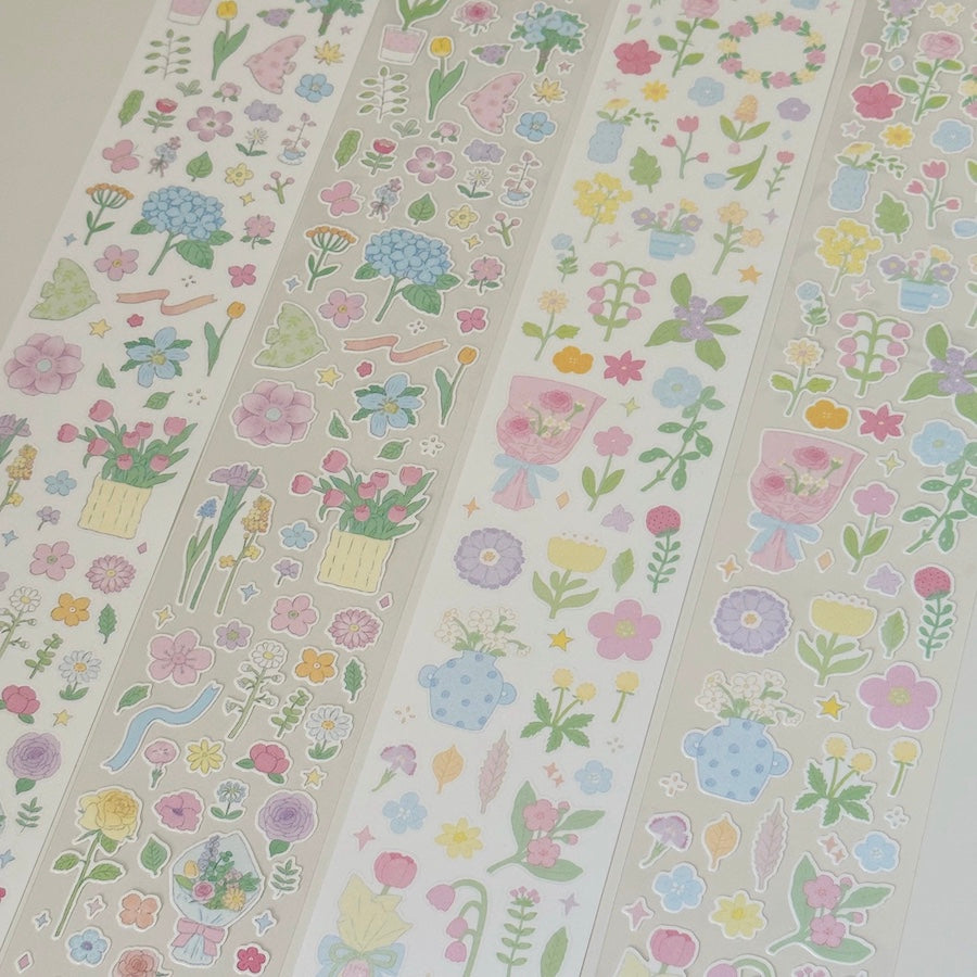 Die-Cut Sticker Roll - Little Garden