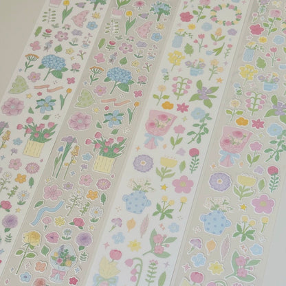 Die-Cut Sticker Roll - Little Garden