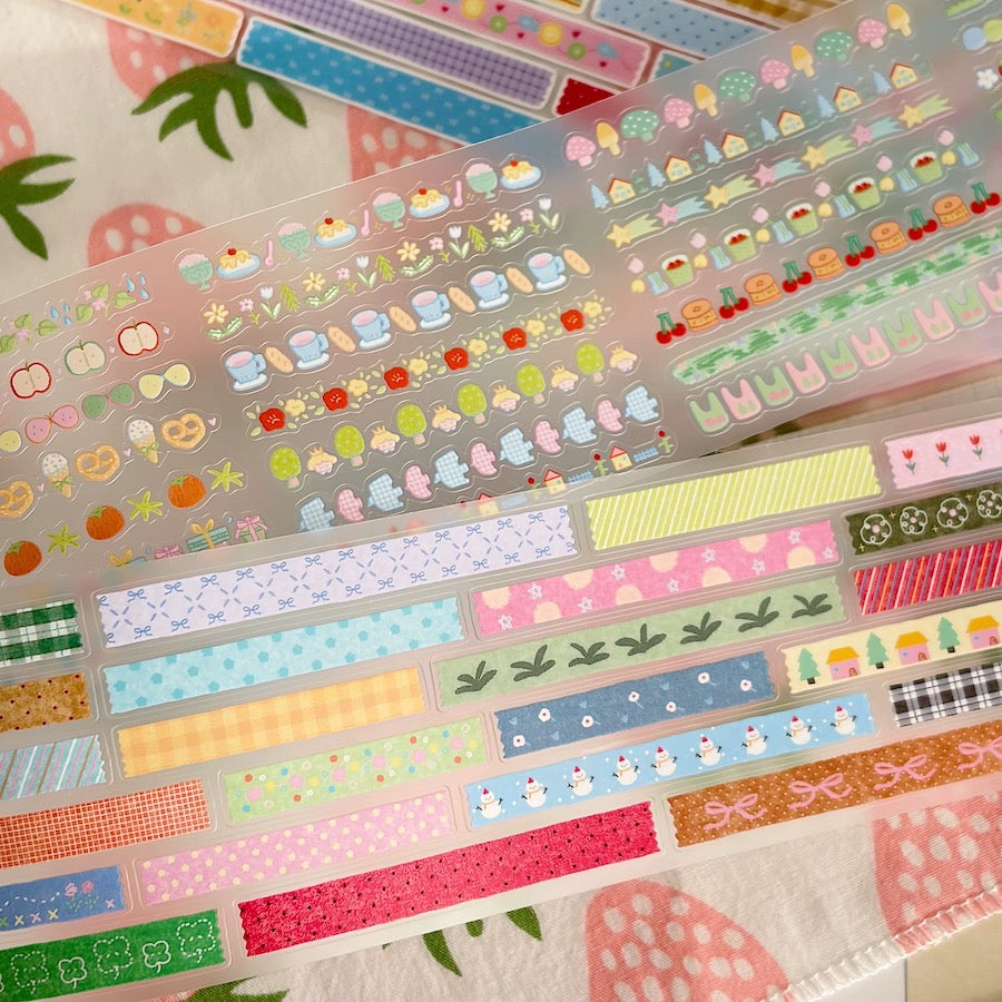 Die-Cut Sticker Roll - Patchwork