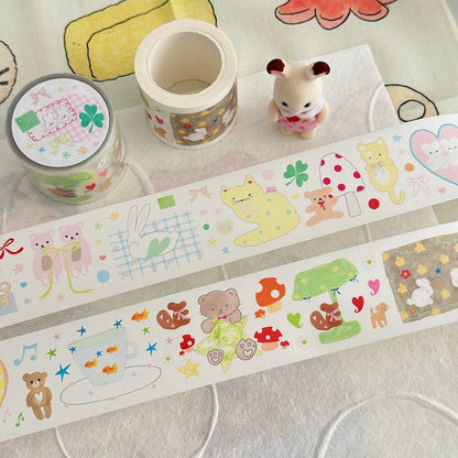 Die-Cut Sticker Roll - Pet Tea Party