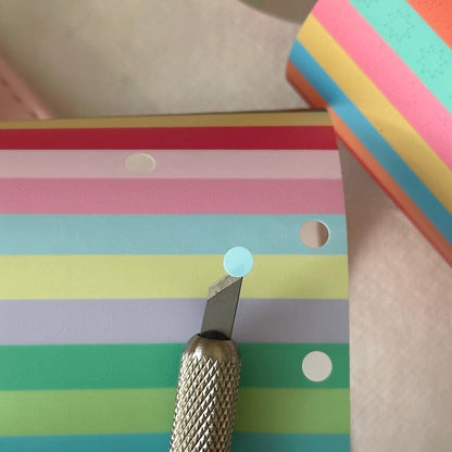 Die-Cut Sticker Roll - Star, Heart, & Dot