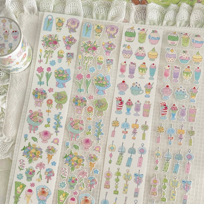 Die-Cut Sticker Roll - Summertime Poem