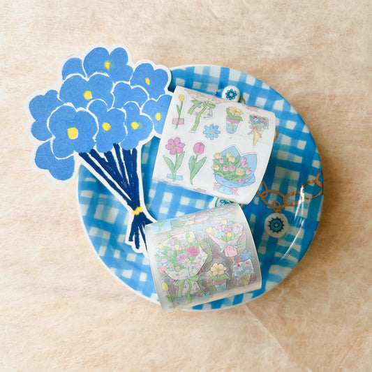 Die-Cut Sticker Roll - Summertime Poem