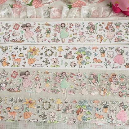 Die-Cut Sticker Roll - Warm Home & Blossom