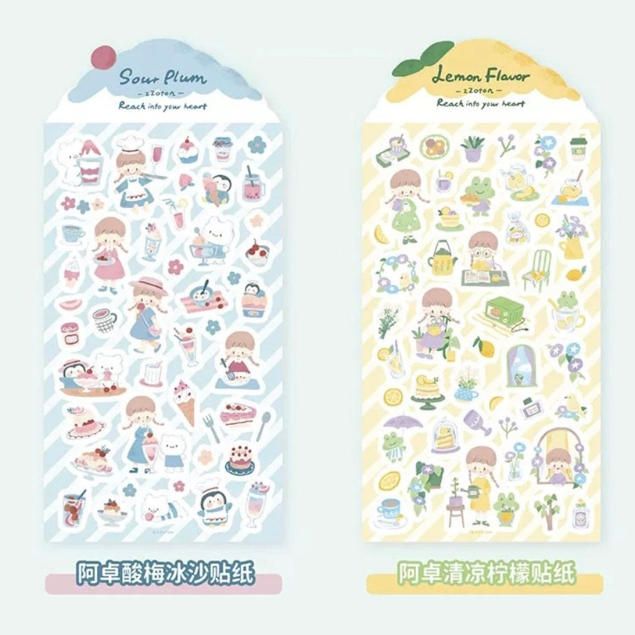 Die-Cut Sticker Sheets - Watercolor Style 2.0