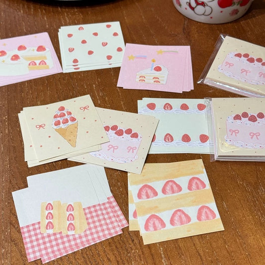 Mini Memo Pad - Strawberry