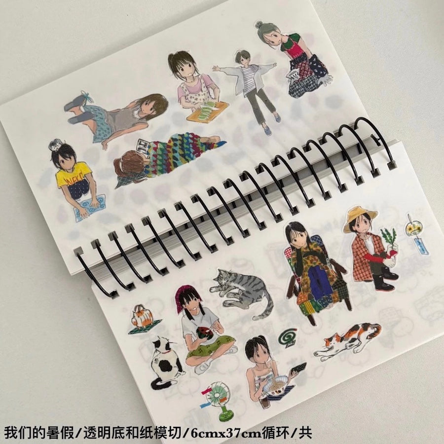 Die-Cut Sticker Roll - Our Summer Break