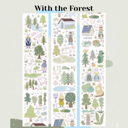Die-Cut Sticker Roll - Forest & Life