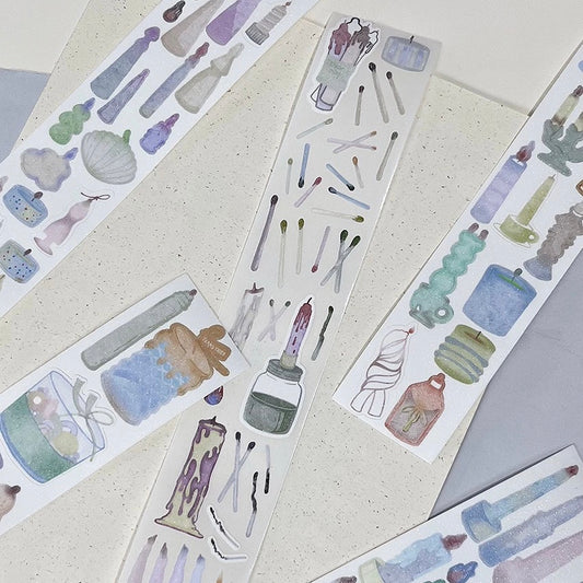 Die-Cut Sticker Roll - Candle Shop