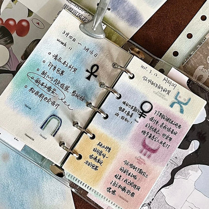 Loose Leaf Paper Refills - Colorful Illusion - A7 & M5 Size