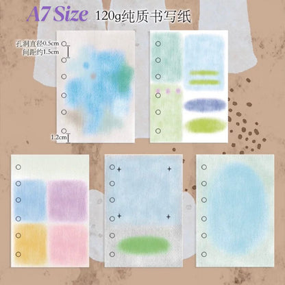 Loose Leaf Paper Refills - Colorful Illusion - A7 & M5 Size