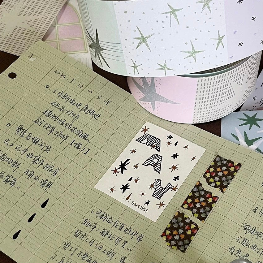 Writing Memo Roll - Frosted Star