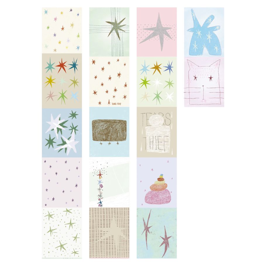 Writing Memo Roll - Frosted Star