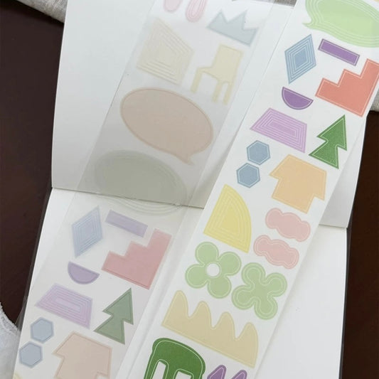 Die-Cut Sticker Roll - Geometry
