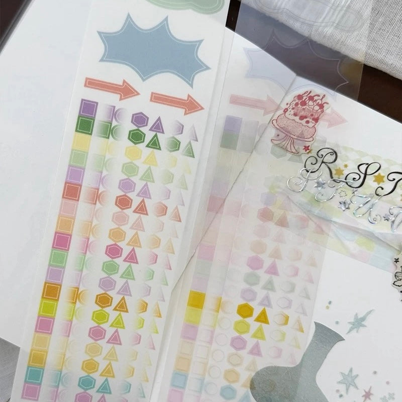 Die-Cut Sticker Roll - Geometry