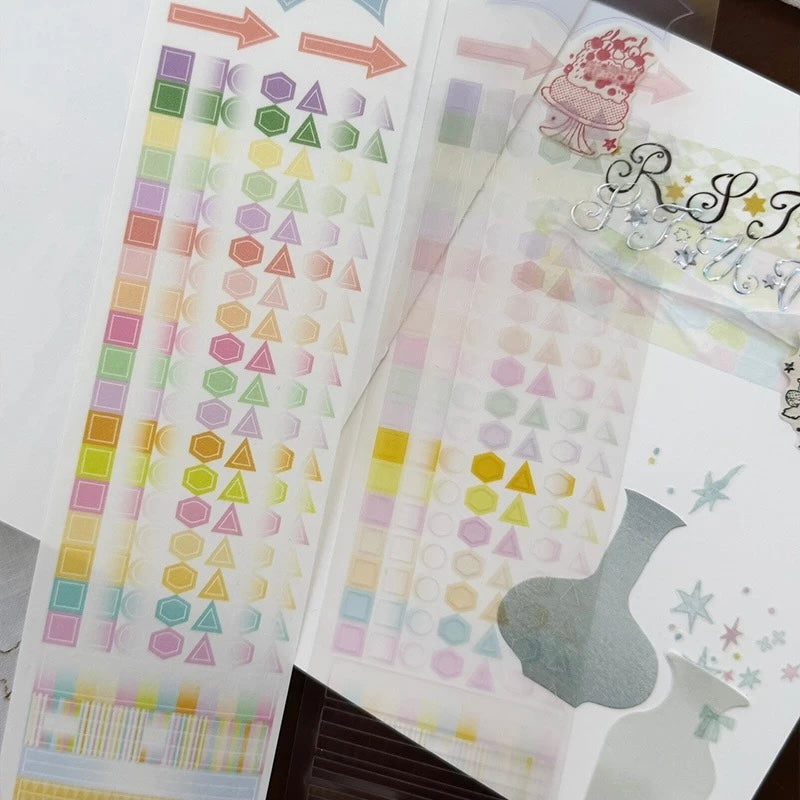 Die-Cut Sticker Roll - Geometry