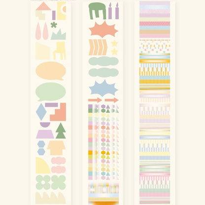 Die-Cut Sticker Roll - Geometry