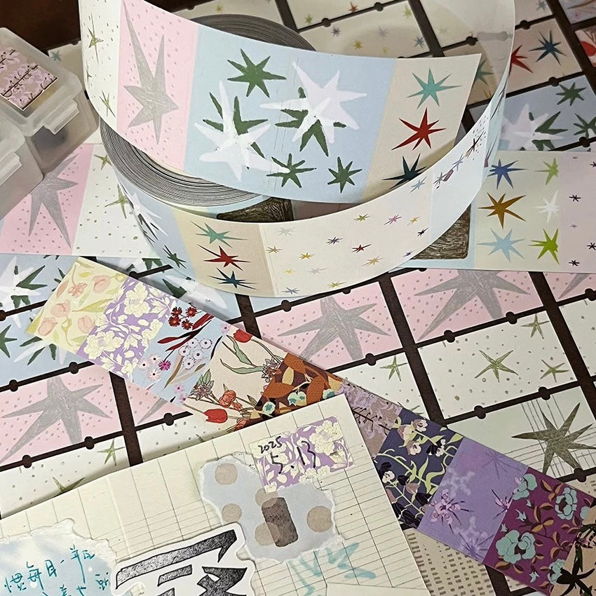 Label Sticker Rolls - Cold Star & Floral Collection