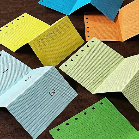 Vivid Color 5-Hole Loose Leaf Paper Refills - M5 Size