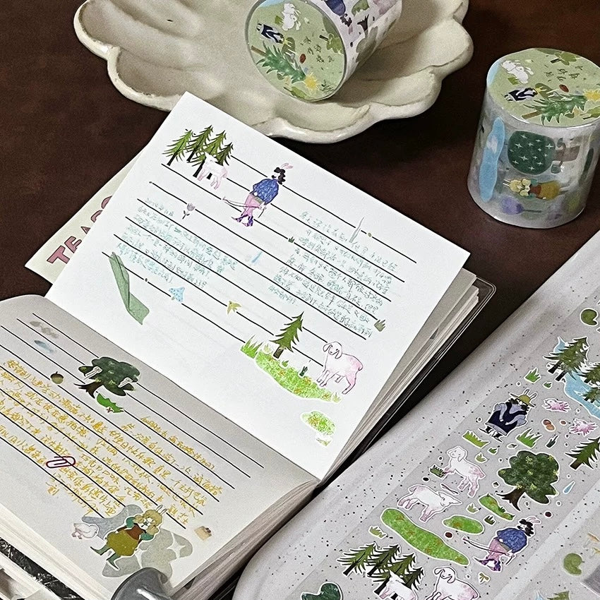 Die-Cut Sticker Roll - Forest & Life