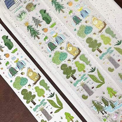 Die-Cut Sticker Roll - Forest & Life