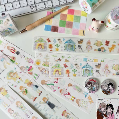 Die-Cut Sticker Roll - Fluffy Tales