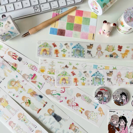 Die-Cut Sticker Roll - Fluffy Tales